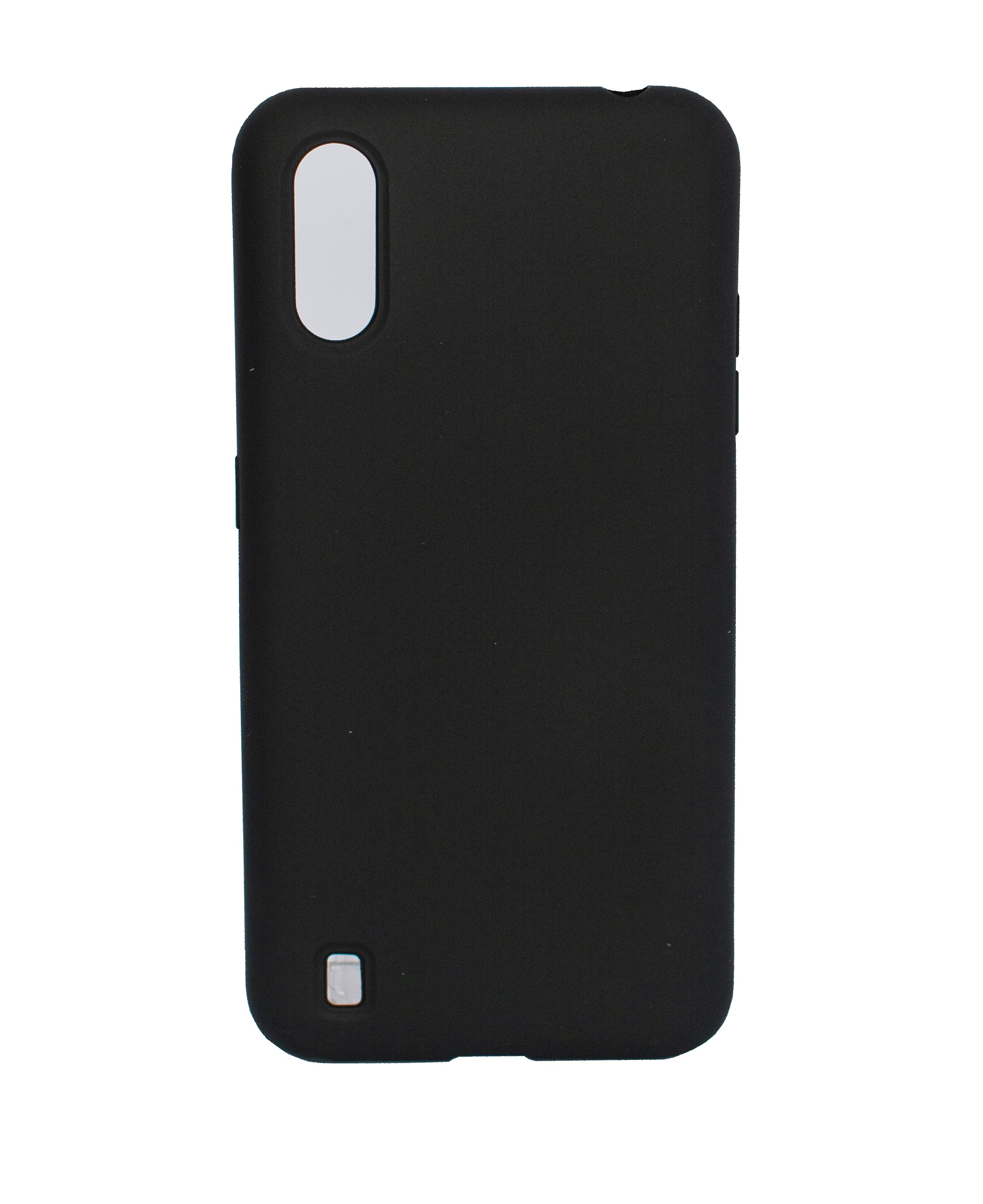 Protectores para celular  para Samsung  A01 Funda de silicona con felpa Negro